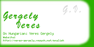 gergely veres business card